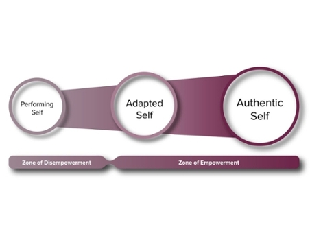 Table with graphicly depicts the thee selves framework mentioned in the text